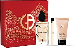 Giorgio Armani Si - Zestaw (edp/100ml + b/lot/50ml + edp/10ml) — Zdjęcie N1