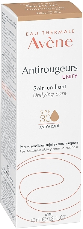 Krem tonujący do twarzy - Avene Antirougeurs Unify Unifying Care SPF30 — Zdjęcie N3