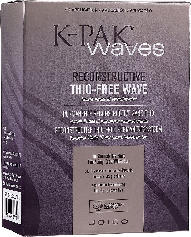 Zestaw do biowacji włosów naturalnych - Joico K-Pak Waves Reconstructive Thio-Free N/R — Zdjęcie N1