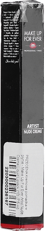 PRZECENA! Kremowa pomadka w płynie - Make Up For Ever Artist Nude Creme Liquid Lipstick * — Zdjęcie N2