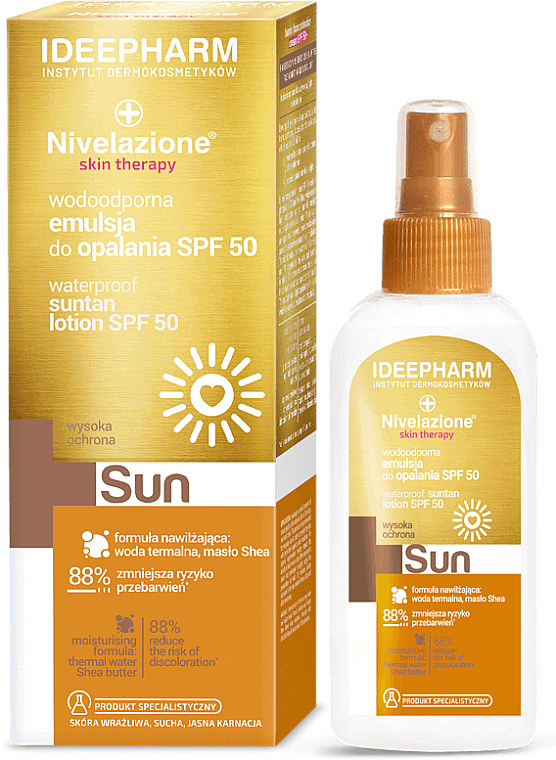Wodoodporna emulsja do opalania SPF 50 - Farmona Nivelazione Skin Therapy Sun Waterproof Sun Lotion  — Zdjęcie N1
