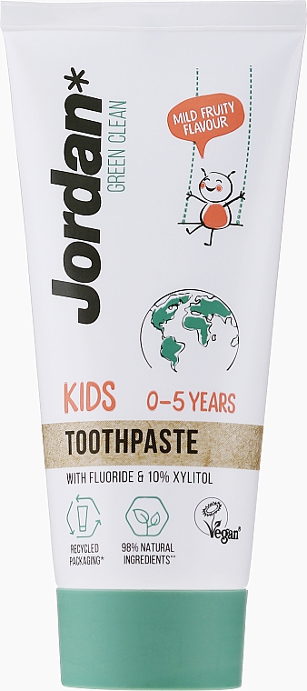 Pasta do zębów dla dzieci 0-5 lat - Jordan Green Clean Kids — Zdjęcie N1