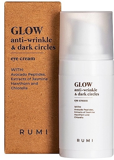 Krem pod oczy przeciw zmarszczkom i cieniom pod oczami - Rumi Cosmetics Glow Anti-Wrinkle & Dark Circles Eye Cream — Zdjęcie N1
