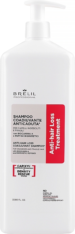 Szampon pomocniczy zapobiegający wypadaniu włosów - Brelil Anti-Hair Loss Coadjuvant Shampoo — Zdjęcie N2