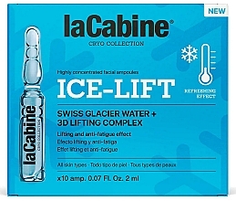 Ampułki do twarzy chłodząco-liftingujące - La Cabine Ice-lift Ampoules — Zdjęcie N4