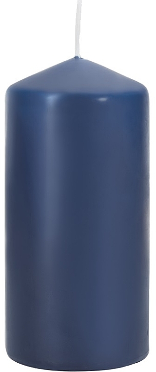 Świeca cylindryczna 60x120 mm, niebieska - Bispol — Zdjęcie N1