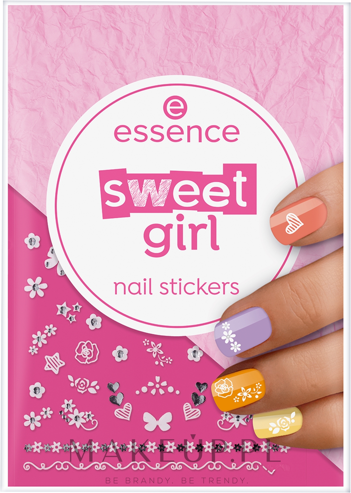 Naklejki na paznokcie - Essence Sweet Girl Nail Stickers — Zdjęcie 44 szt.