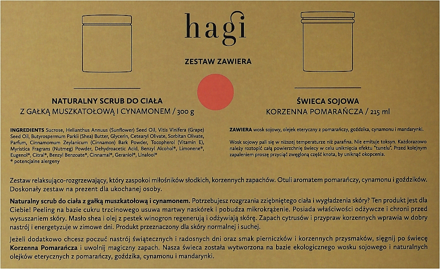 Zestaw - Hagi (scrub/300ml + candle/215ml) — Zdjęcie N3