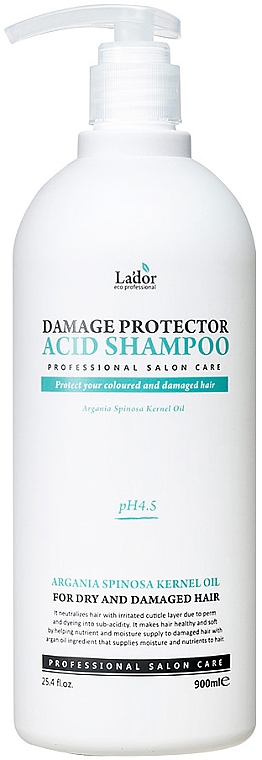 Szampon do włosów o pH 4,5 - La'dor Damage Protector Acid Shampoo — Zdjęcie N3