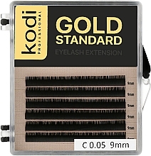 Kup Sztuczne rzęsy Gold Standart C 0.05 (6 rzędów: 9 mm) - Kodi Professional