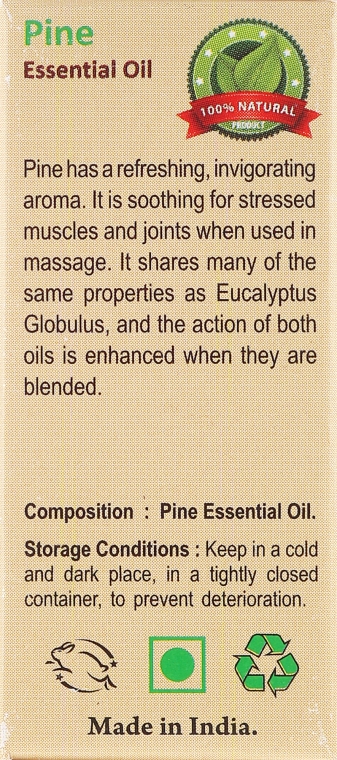 Olejek sosnowy - Sattva Ayurveda Aromatherapy Pine Essential Oil — Zdjęcie N3