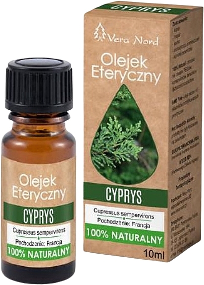 Olejek eteryczny z cyprysów - Vera Nord Cypress Essential Oil — Zdjęcie N1