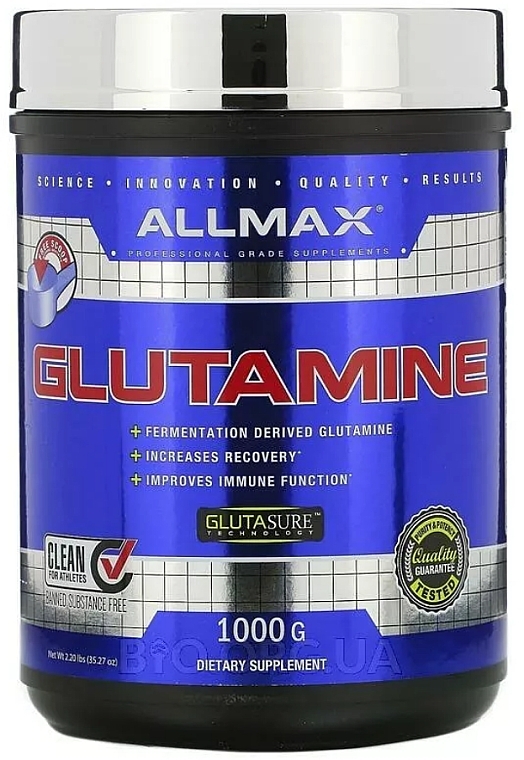L-glutamina - AllMax Nutrition Glutamine — Zdjęcie N1