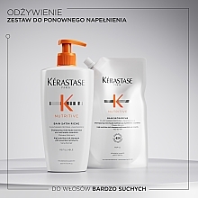 Nawilżający szampon-kąpiel do bardzo suchych włosów - Kerastase Nutritive Bain Satin Riche Shampoo (uzupełnienie) — Zdjęcie N8