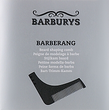 Grzebień do brody - Barburys Barberang Beard Shaping Comb — Zdjęcie N3