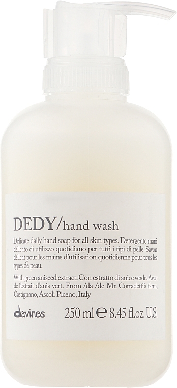 Delikatne mydło do rąk - Davines Dedy Hand Wash — Zdjęcie N1