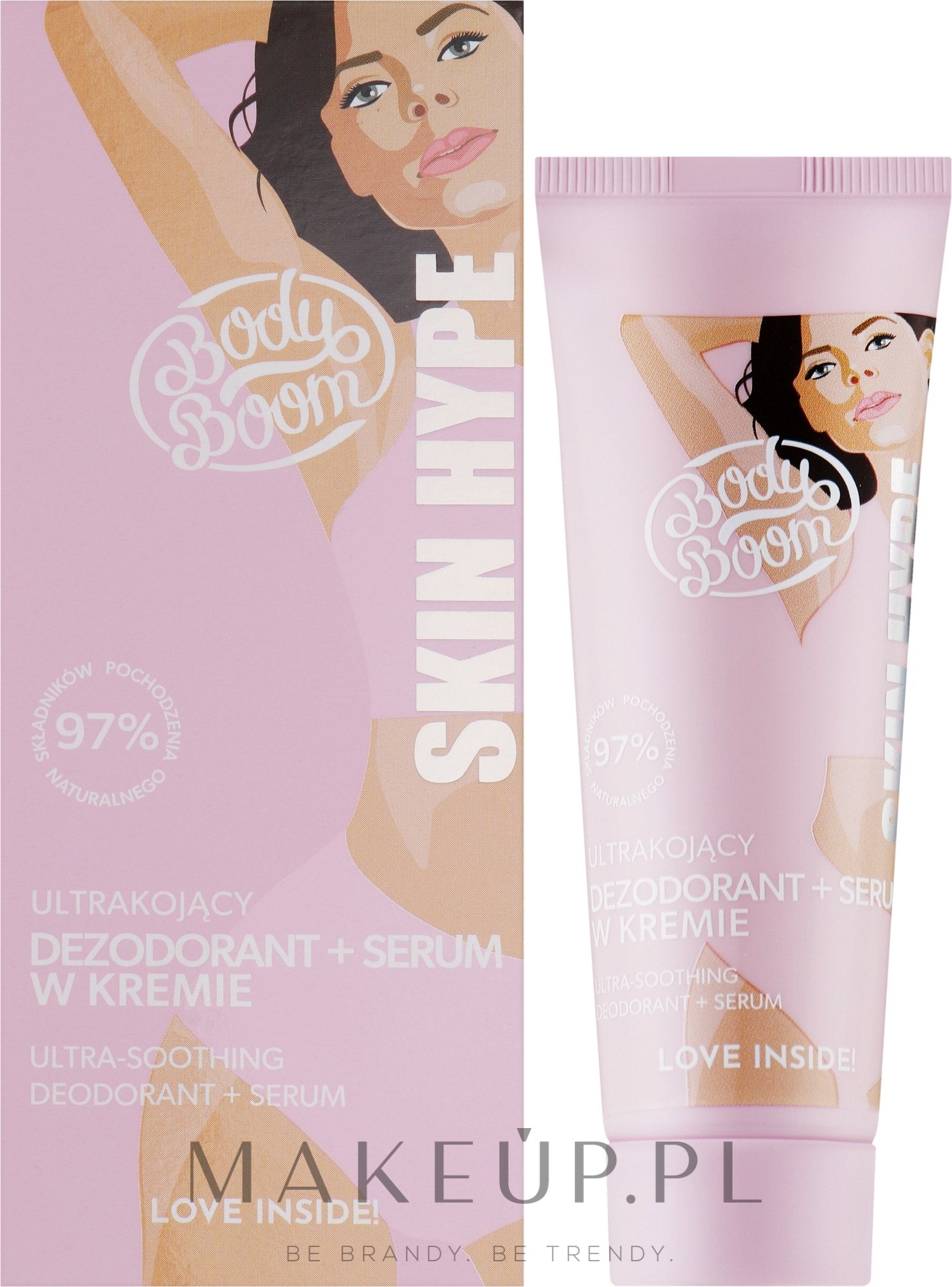 Ultrakojący dezodorant + serum w kremie - BodyBoom Skin Hype Ultra-Soothing Deodorant + Serum — Zdjęcie 50 ml