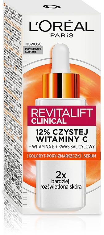 PRZECENA! Serum do twarzy z 12% witaminy C - L'Oreal Paris Revitalift Clinical * — Zdjęcie N4