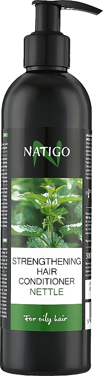 Wzmacniająca odżywka do włosów Pokrzywa - Natigo Strengthening Hair Conditioner Nettle — Zdjęcie N1