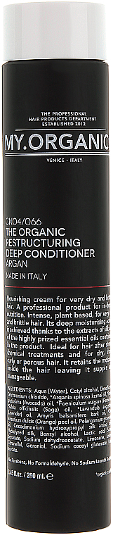 Odżywka rewitalizująca - My.Organics My Restructuring Deep Conditioner — Zdjęcie N2