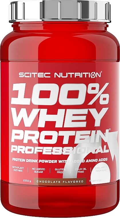 Białko serwatkowe Czekolada - Scitec Nutrition 100% Whey Protein Professional Chocolate — Zdjęcie N1