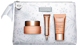 Kup Zestaw - Clarins Extra-Firming Collection (d/cr/50ml + n/cr/mini/15ml + ser/mini/10ml + bag/1pcs)