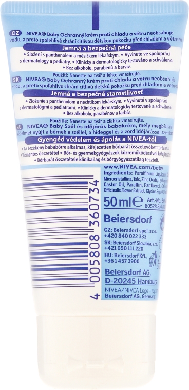 Ochronny krem dla dzieci - NIVEA BABY Cold Protection Cream — Zdjęcie N2