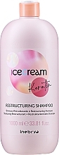 Naprawczy szampon keratynowy do włosów - Inebrya Ice Cream Keratin Restructuring Shampoo  — Zdjęcie N3