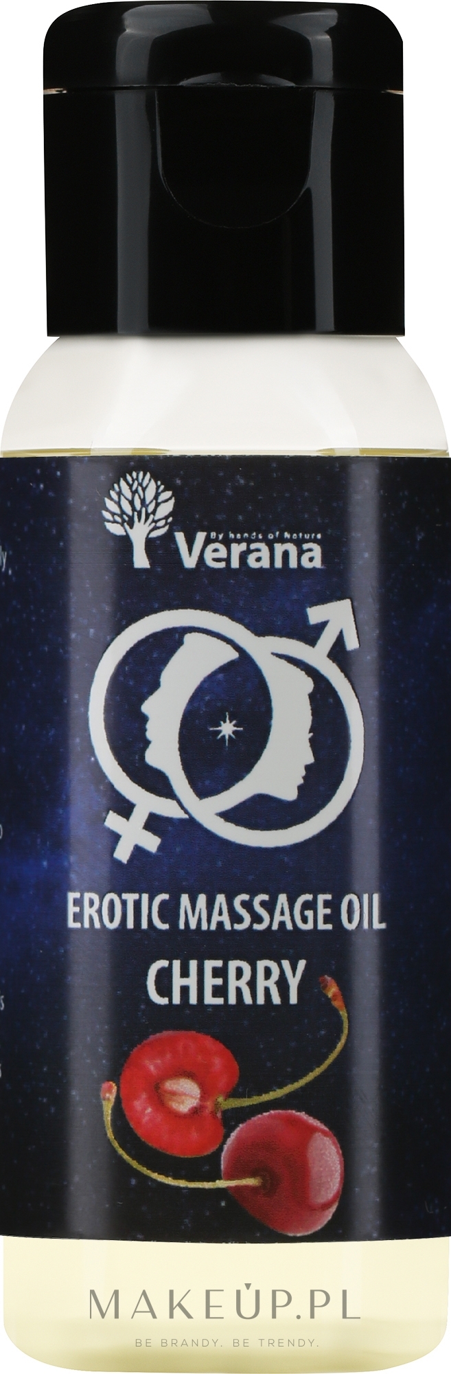 Olejek do masażu erotycznego Wiśnia - Verana Erotic Massage Oil Cherry — Zdjęcie 30 ml
