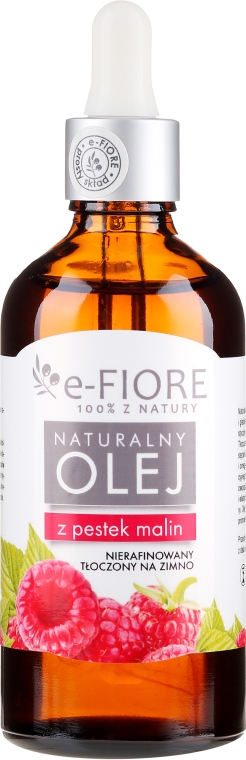 Naturalny olej z pestek malin - E-Fiore — Zdjęcie N1