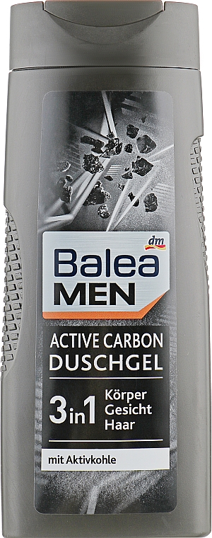 Żel pod prysznic z węglem aktywnym	 - Balea Men Active Carbon Duschgel — Zdjęcie N1