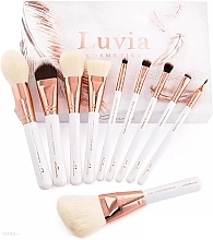 Zestaw pędzli do makijażu, 10 szt. - Luvia Cosmetics Feather White Brush Expansion Set — Zdjęcie N1