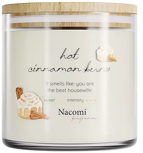 Zapachowa świeca sojowa Hot Cinnamon Buns - Nacomi Fragrances — Zdjęcie N1