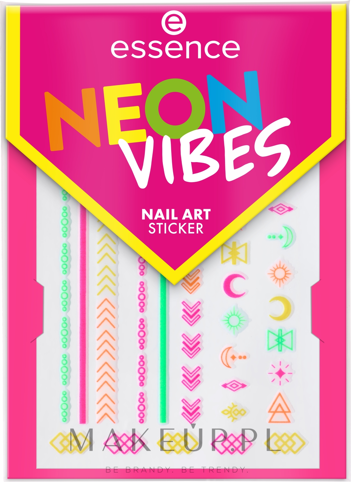 Naklejki na paznokcie - Essence Neon Vibes Nail Art Stickers — Zdjęcie 49 szt.