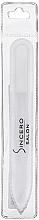 Pilnik do paznokci 135 mm, biały - Sincero Salon Glass Nail File Duplex, White — Zdjęcie N2