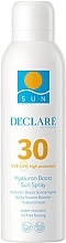 Kup Spray z filtrem przeciwsłonecznym dla wrażliwej skóry twarzy i ciała - Declare Sun Hyaluron Boost Sun Spray SPF30