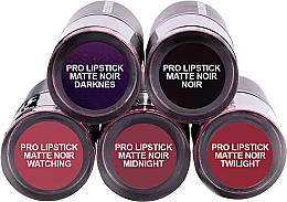 Zestaw 5 szminek do ust - Revolution Pro 5 Lipstick Collection Matte Noir — Zdjęcie N2