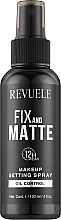 Spray do utrwalania makijażu - Revuele Fix & Matte Makeup Setting Spray  — Zdjęcie N1