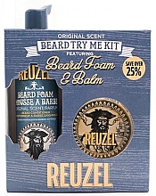 Zestaw do makijażu - Reuzel Original Scent Beard Try Me Kit (balm/35g + foam/70ml ) — Zdjęcie N1