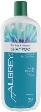 Kup Oczyszczający i kojący szampon do włosów przetłuszczających się Drzewo herbaciane i pierwiosnek - Aubrey Organics Scalp Rescue Shampoo Tea Tree & Primrose