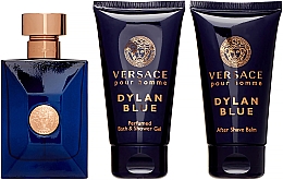Versace Dylan Blue Pour Homme - Zestaw (edt 50 ml + 50 ml ash/balm + 50 ml sh/gel) — Zdjęcie N1