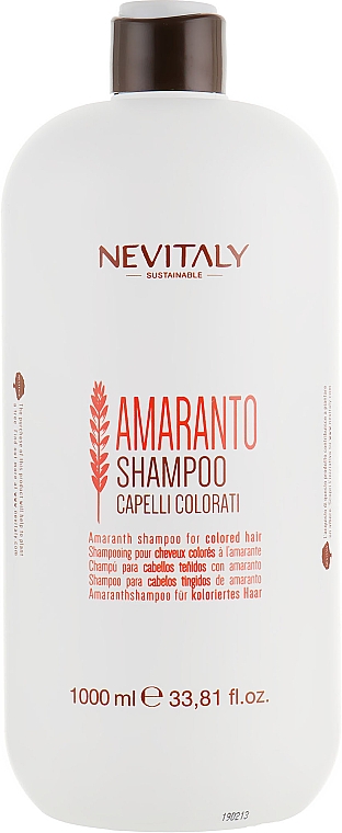 Szampon do włosów farbowanych z ekstraktem z amarantusa - Nevitaly  — Zdjęcie N1