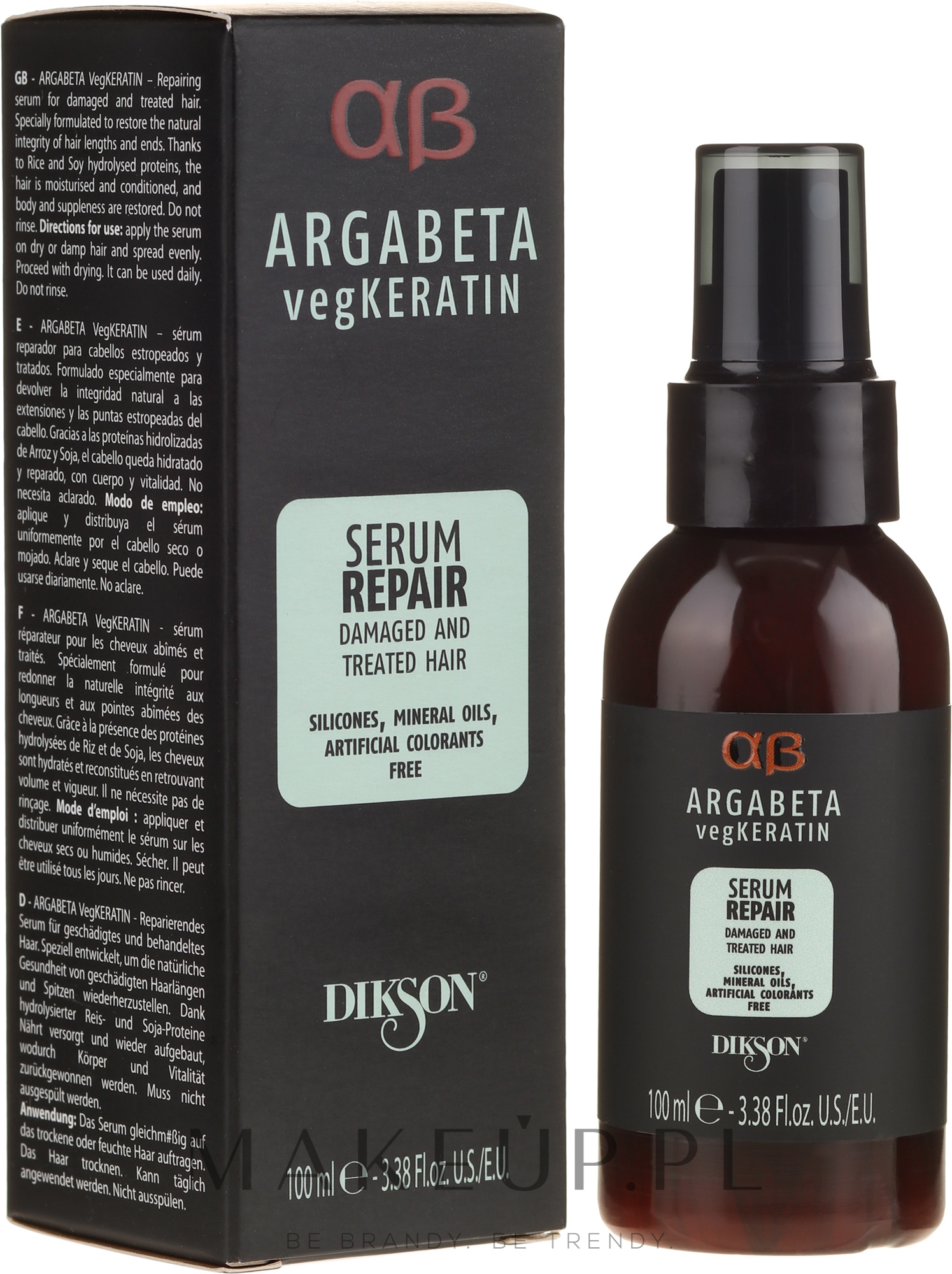 Naprawcze keratynowe serum na porost włosów - Dikson Argabeta Serum Repair — Zdjęcie 100 ml