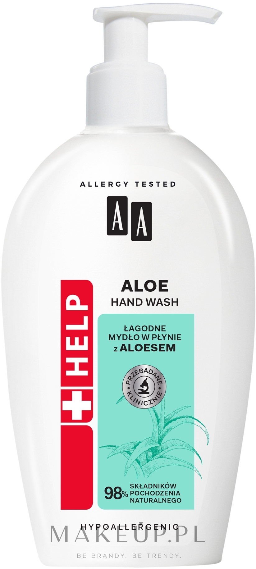 Łagodne mydło w płynie z aloesem - AA Help Mild Liquid Soap Aloe — Zdjęcie 300 ml