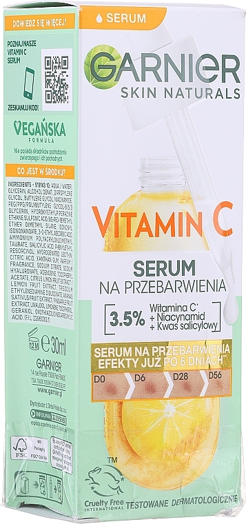 PRZECENA! Super serum na przebarwienia z witaminą C - Garnier Skin Naturals Super Serum * — Zdjęcie N1