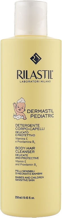 Żel do mycia włosów i ciała dla niemowląt - Rilastil Dermastil Pediatric Body-Hair Cleanser — Zdjęcie N1