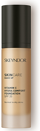 Nawilżająca baza pod makijaż z witaminą C SPF20 - Skeyndor SkinCare Make Up Vitamin C Hydra Comfort Foundation — Zdjęcie N1