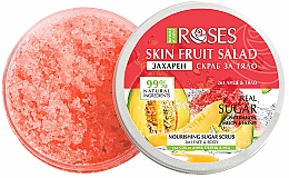 Kup Peeling do twarzy i ciała Arbuz, melon i miód - Nature of Agiva Roses Body Fruit Salad Nourishing Sugar Scrub