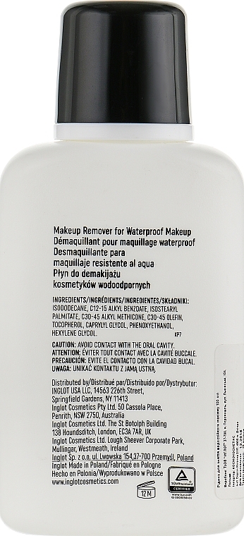 Płyn do zmywania wodoodpornego makijażu - Inglot Makeup Remover For Waterproof Makeup — Zdjęcie N4
