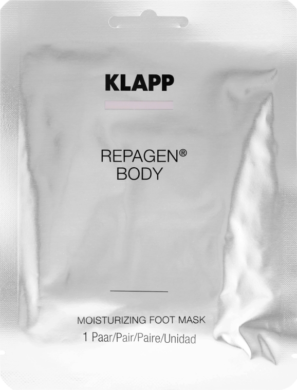 Nawilżająca maska do stóp - Klapp Repagen Body Moisturizing Foot Mask (próbka) — Zdjęcie N1